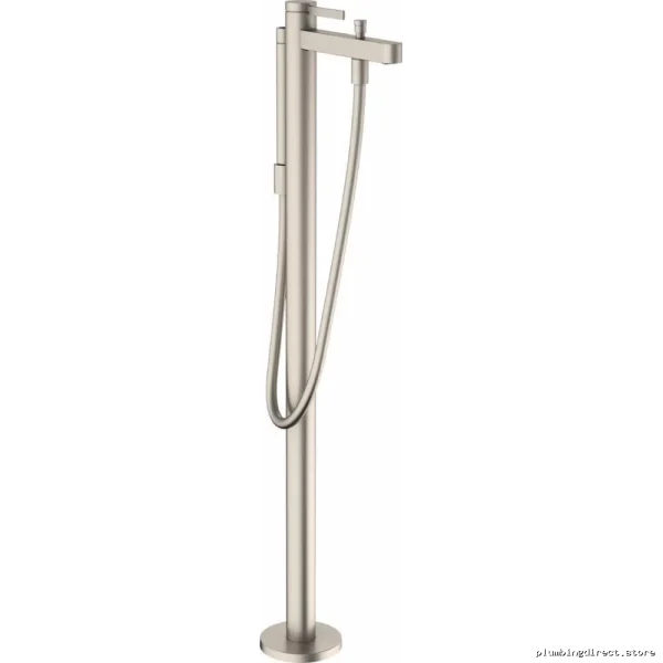 Free Standing Tub Filler Trim with Hand Shower - Brushed Nickel Finish - Hansgrohe 76445821 - Image 2