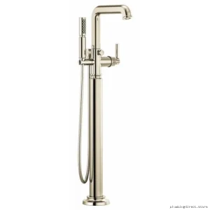 Invari Freestanding Tub Filler Trim - Sleek Handle Polished Nickel Design
