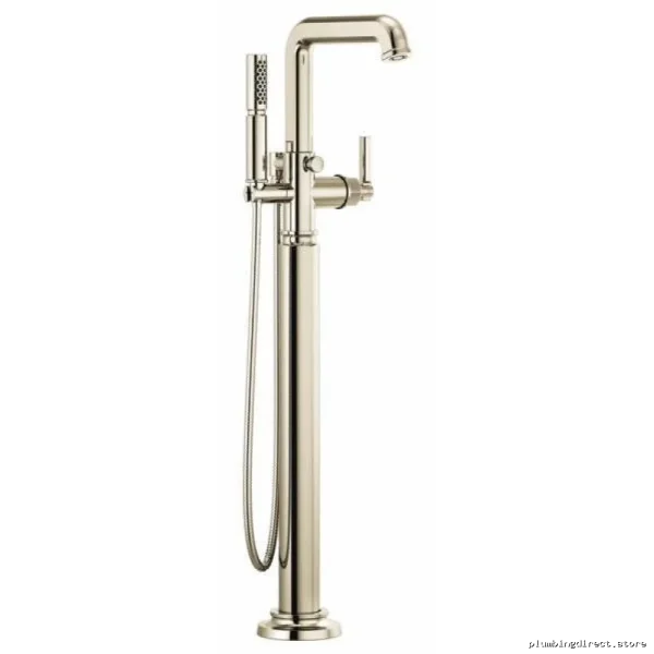 Invari Freestanding Tub Filler Trim - Sleek Handle Polished Nickel Design