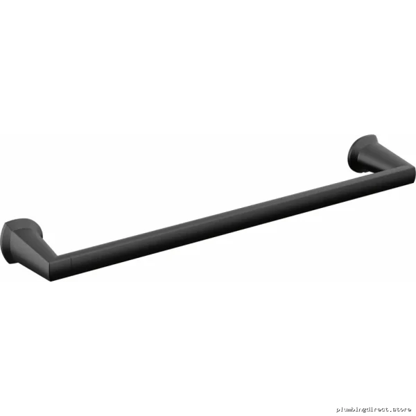 Galeon Modern Matte Black Towel Bar – Delta Collection #77218-BL