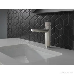 Single Hole Bath Faucet w/Pop Up & Lumicote SS Finish | Galeon