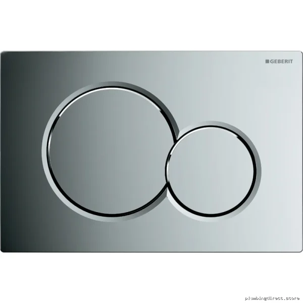 Geberit Polished Chrome Dual Flush Toilet Plate - Sigma01 115.770.21.5