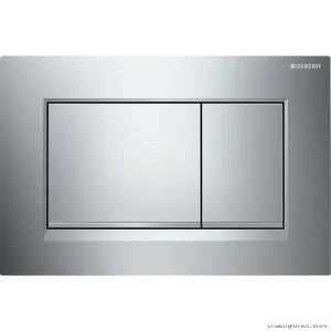 Geberit Sigma30 Dual Flush Button - Chrome Finish for Toilet Cisterns