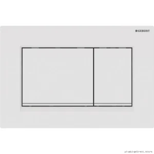 Geberit Sigma30 Dual-Flush Toilet Control Plate Gloss Matte White