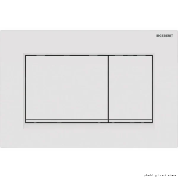 Geberit Sigma30 Dual-Flush Toilet Control Plate Gloss Matte White