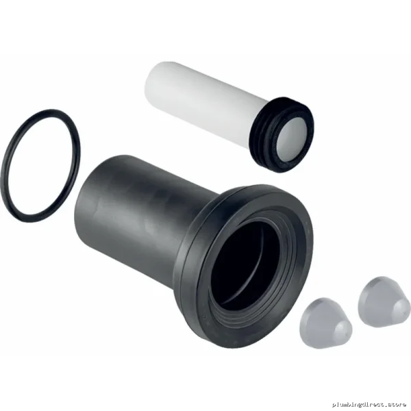 Gebertit Complete Toilet Bowl Connector & Mounting Kit | WhiteAlpine Finish