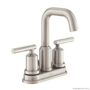 Gibson Spot-Resist Brushed Nickel Centerset Bathroom Faucet - WS84228SRN