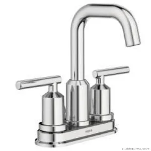 Gibson Modern Chrome Centerset Bathroom Faucet - WS84228 Moen Model
