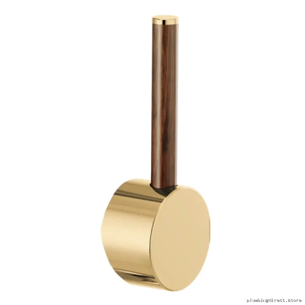Brizo Odin Gold Bar Faucet with Wood Handle HLB177-PGWD