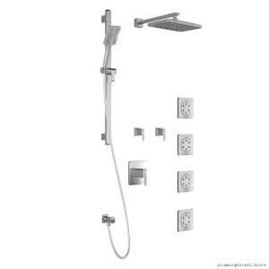 Grafik T375 Premium Chromethermomatic Shower Kit with Wall Mount - Model BFKalia