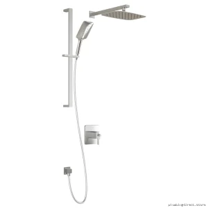 Grafik TCD1 Thermostatic Coaxial Shower System with Wall-Mounted Arm - Chrome Finish