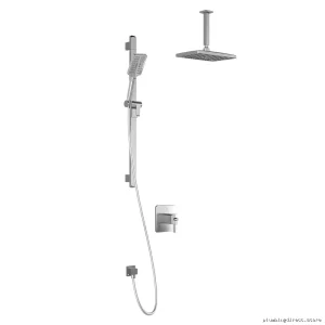 Thermostatic Coaxial Shower System by Grafik TCDI – Vertical Ceiling Arm & Chrome Finish Kalia