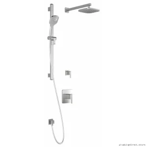 Grafik TD2 Thermostatic Shower System with Wall-Mounted Arm | Chrome Finish Model BF... Kalia