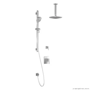 Thermostatic Shower System with Vertical Ceiling Arm - Grafik TD2 Chrome Finish BF1499-110-001 Kalia