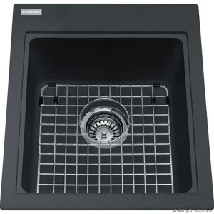 Granite Single Bowl Drop-In Kitchen Sink - Durable Storm Finish