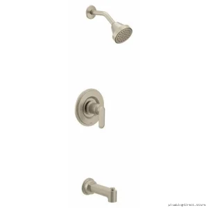 Greenfield Posi-Temp Easy-Install Tub & Shower Trim - Brushed Nickel T2223EPBN Moen