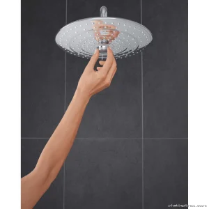 Grohe Tempesta 260 Chrome Shower Head - 3-Function High-Pressure Design