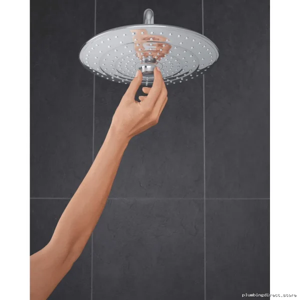 Grohe Tempesta 260 Chrome Shower Head - 3-Function High-Pressure Design