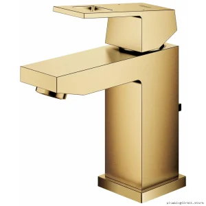 Grohe 23129GNA Single Hole Bathroom Faucet - Brushed Cool Sunrise Modern Design by Eurocube