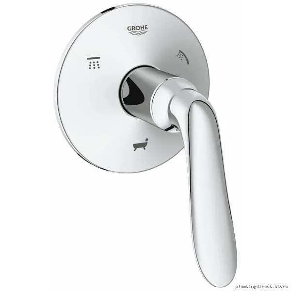 Grohe Agira Three-Way Shower Valve Diverters – Modern Chrome Finish