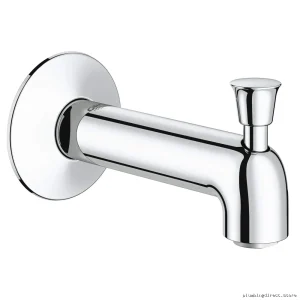 Grohe Agira 13346000 Shower & Tub Spout with Diverter - Sleek Chrome Finish