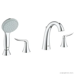 Agira Roman Tub Faucet with Hand Shower - Chrome Finish Grohe 25164000