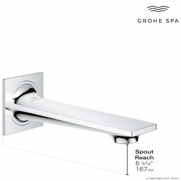 Grohe Allure Brushed Nickel Tub Spout 13265EN1 - Modern Bathroom Faucet - Image 2