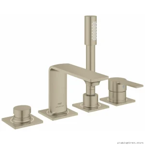 Grohe Allure 4 Hole Roman Tub Filler & Handheld Shower - Brushed Nickel Model #19316EN