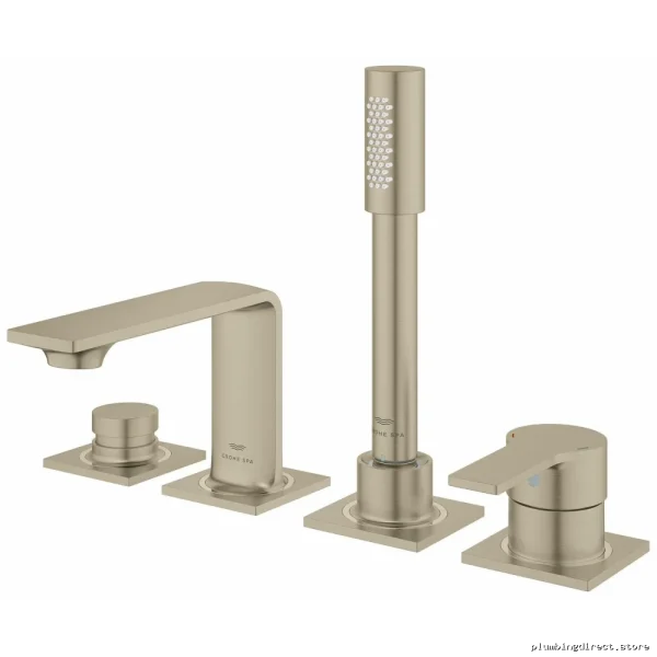 Grohe Allure 4 Hole Roman Tub Filler & Handheld Shower - Brushed Nickel Model #19316EN - Image 2