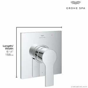 Grohe Allure #19375EN Pressure-Balanced Shower Valve Trim in Brushed Nickel
