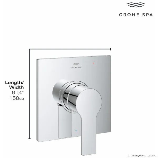 Grohe Allure #19375EN Pressure-Balanced Shower Valve Trim in Brushed Nickel