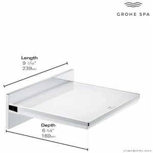 Grohe Allure Waterfall Tub Spout in Brushed Cool Sunrise Finish 13391GN1