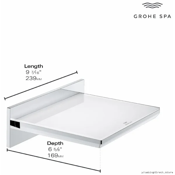 Grohe Allure Waterfall Tub Spout in Brushed Cool Sunrise Finish 13391GN1