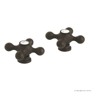 Grohe Antique Bronze Cross Handles Pair for Bathroom Faucets 18731ZB0