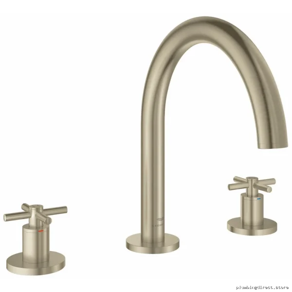 Grohe Atrio 3-Hole Roman Tub Filler Trim Brushed Nickel 25273EN0 - Image 2
