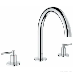Grohe Atrio 3-Hole Roman Tub Faucet Trim Chrome