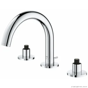Modern Single Handle Widespread Bathroom Faucet Chrome Grohe Atrio Faucet