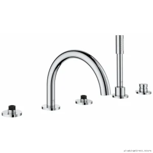 Grohe Atrio 25274000 Roman Tub Filler Trim 5-Hole Chrome with Hand Shower