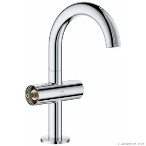 Grohe Atrio Single-Handle Chrome Bathroom Sink Faucet - Single-Hole Installation