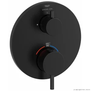Grohe Atrio Thermostatic Shower Valve Trim Matte Black 243602440