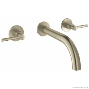 Grohe Atrio Wall Mount Bathroom Faucet Trim, Brushed Nickel 2-Handle