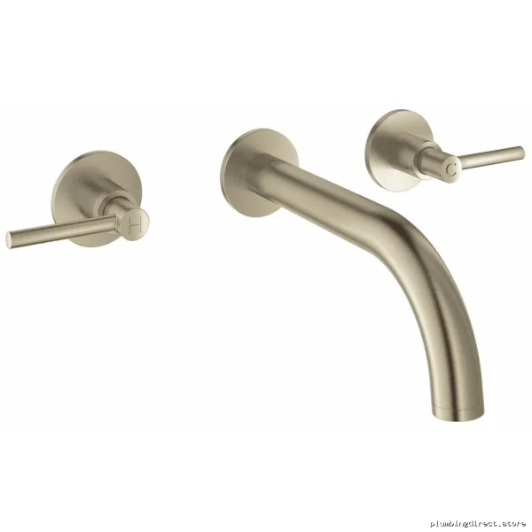 Grohe Atrio Wall Mount Bathroom Faucet Trim, Brushed Nickel 2-Handle