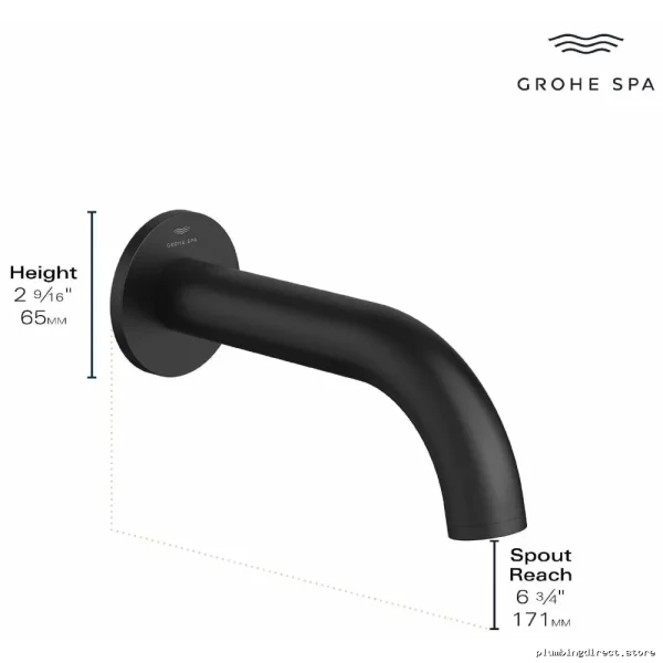 Grohe Atrio Wall Mount Tub Spout Brushed Cool Sunrise Finish Model 13488GN0