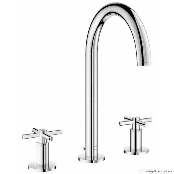 Atrio Widespread Bathroom Faucet with Fewer Handles - Chrome 20659000 Grohe - Image 2