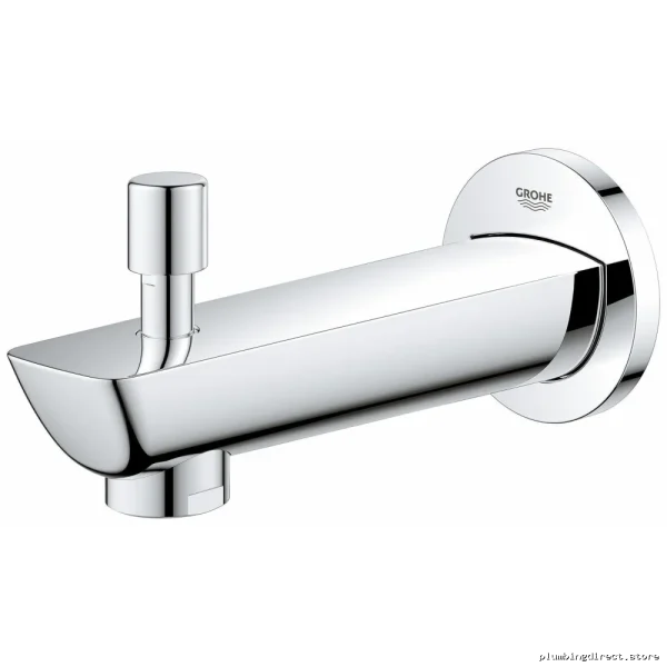 Grohe BauLoop 13287001 Modern Chrome Tub Spout with Pressure Diverter - Image 2