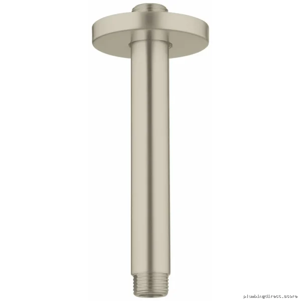 Grohe Brushed Nickel Ceiling Shower Arm with Rainshower Spray Head