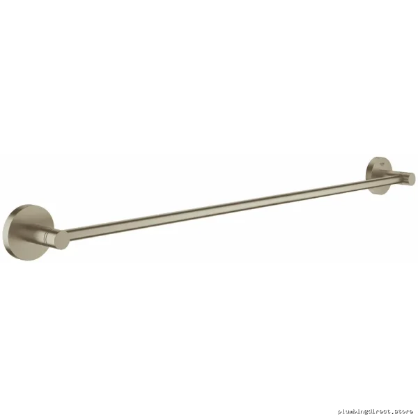 Grohe Brushed Nickel Towel Rail - Chrome Finish & Easy Install
