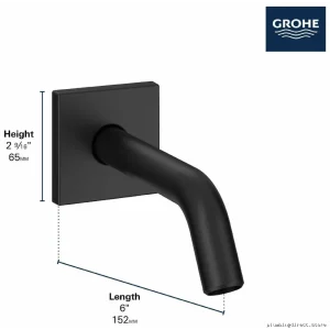 Grohe Brushed Nickel Shower Arm - Modern Luxury