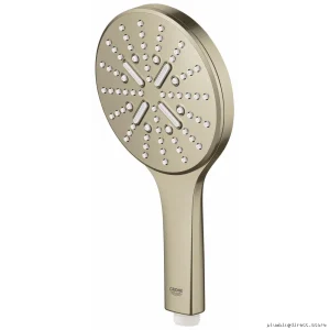 Grohe Brushed Nickel 3-Spray SmartActive Handheld Showerhead
