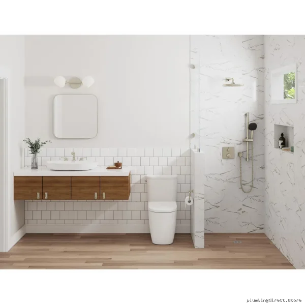 Grohe Brushed Nickel Square Shower Arm 15 Inch Rainshower Extension - Image 3